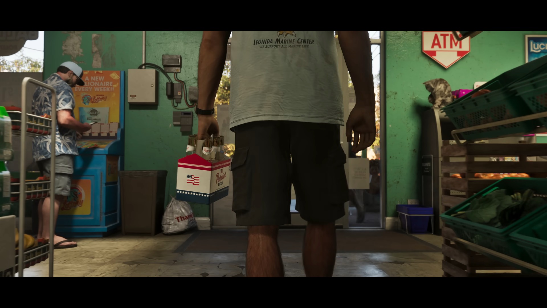 The Leonida Lottery machine in GTA VI Trailer 2, 0:42